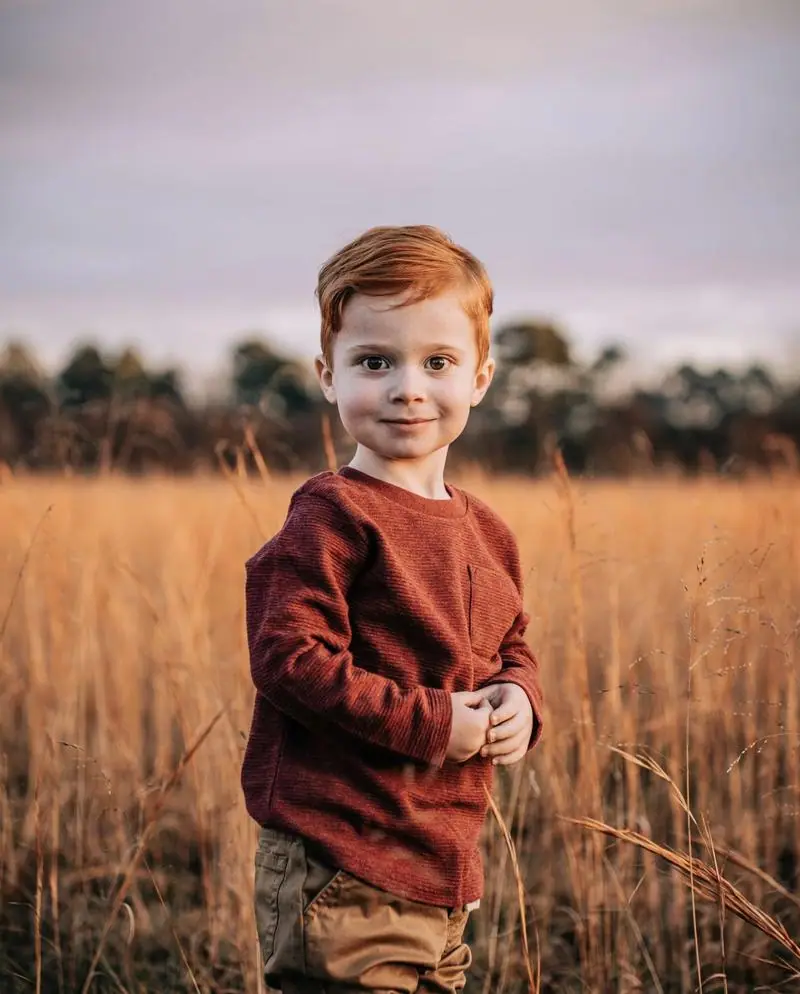 Child portrait golden field sunset family photography Tulsa Oklahoma